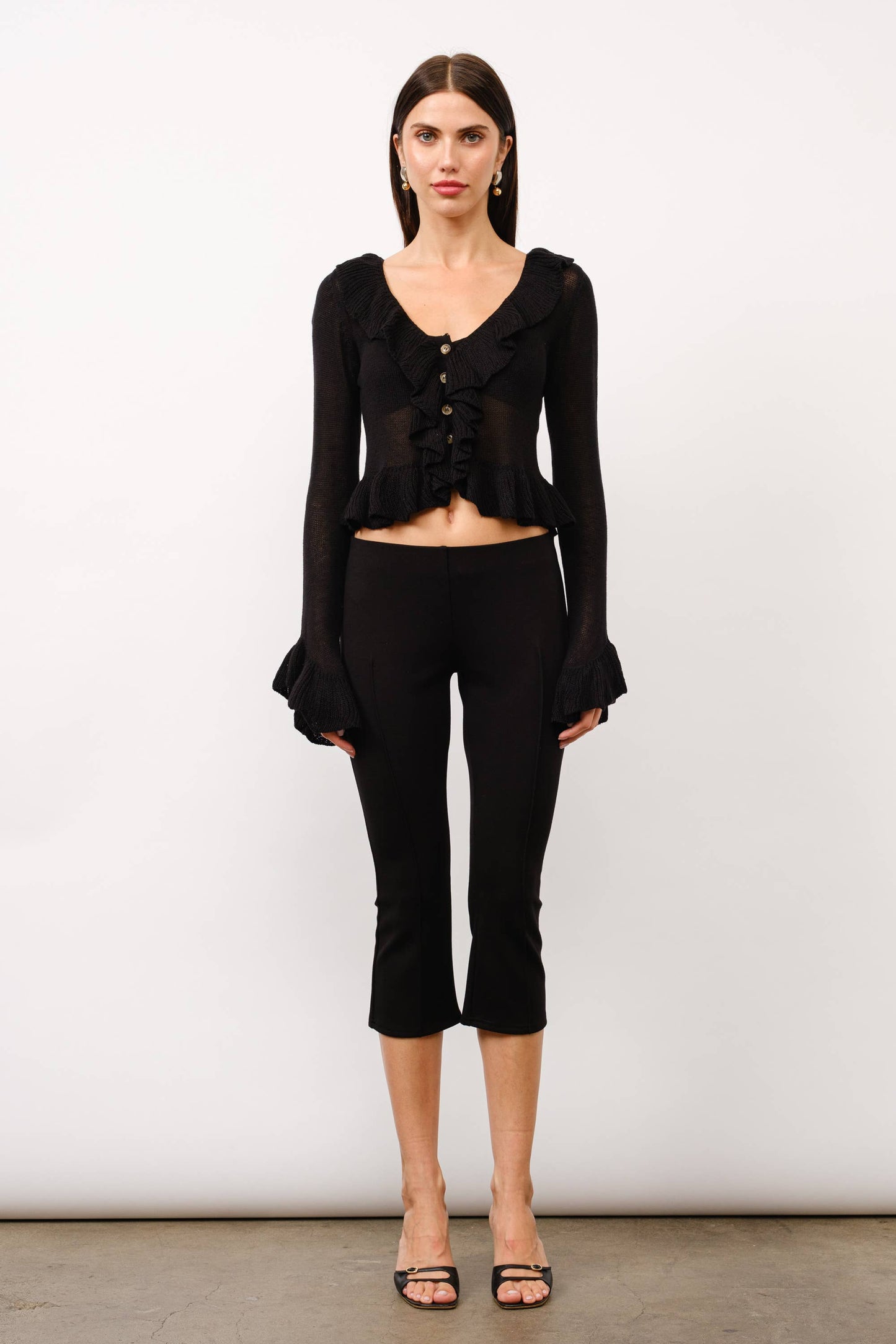 Brooklyn Ruffle Knit L/S Top
