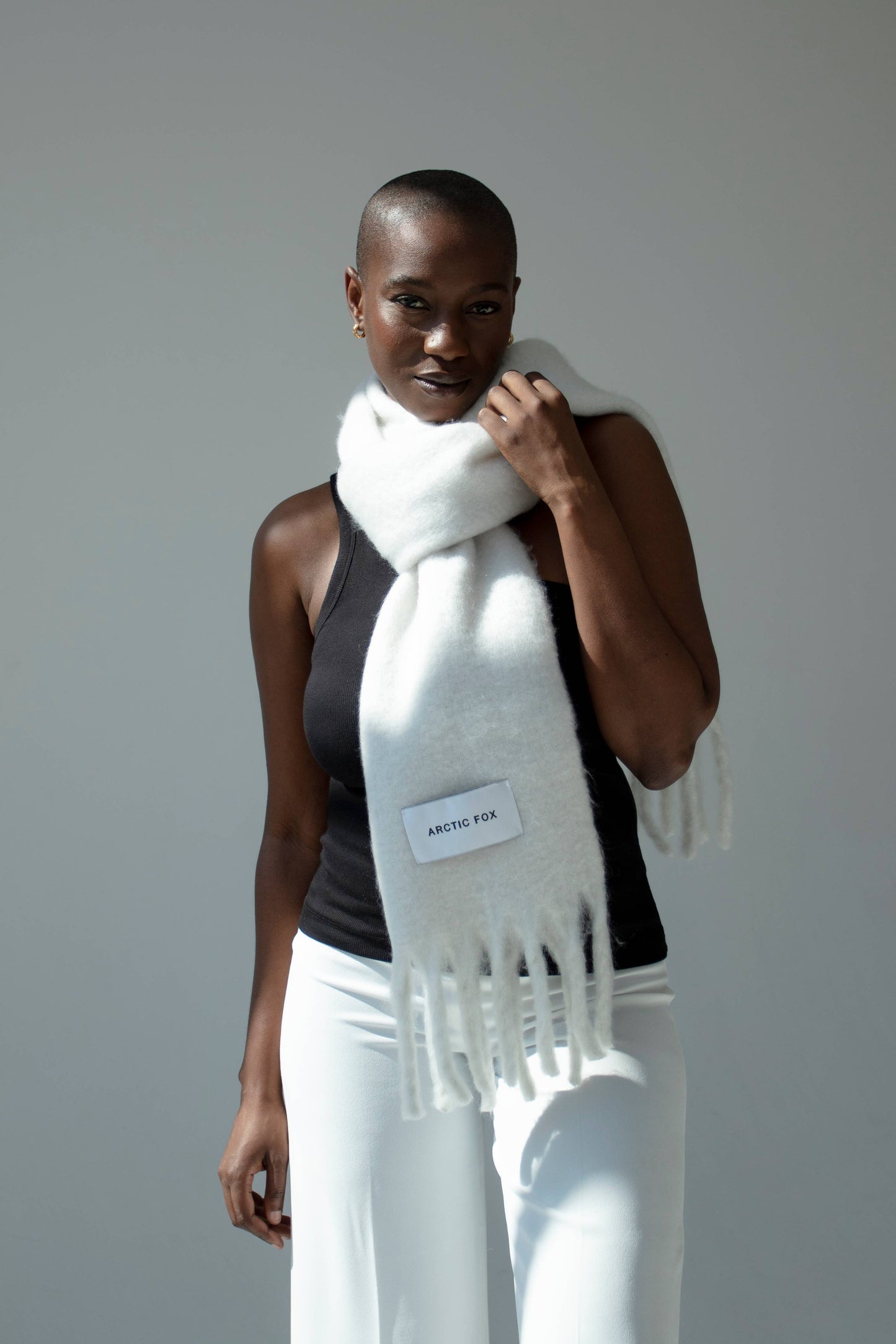 The Stockholm Scarf - 100% Recycled - Polar White - AW23