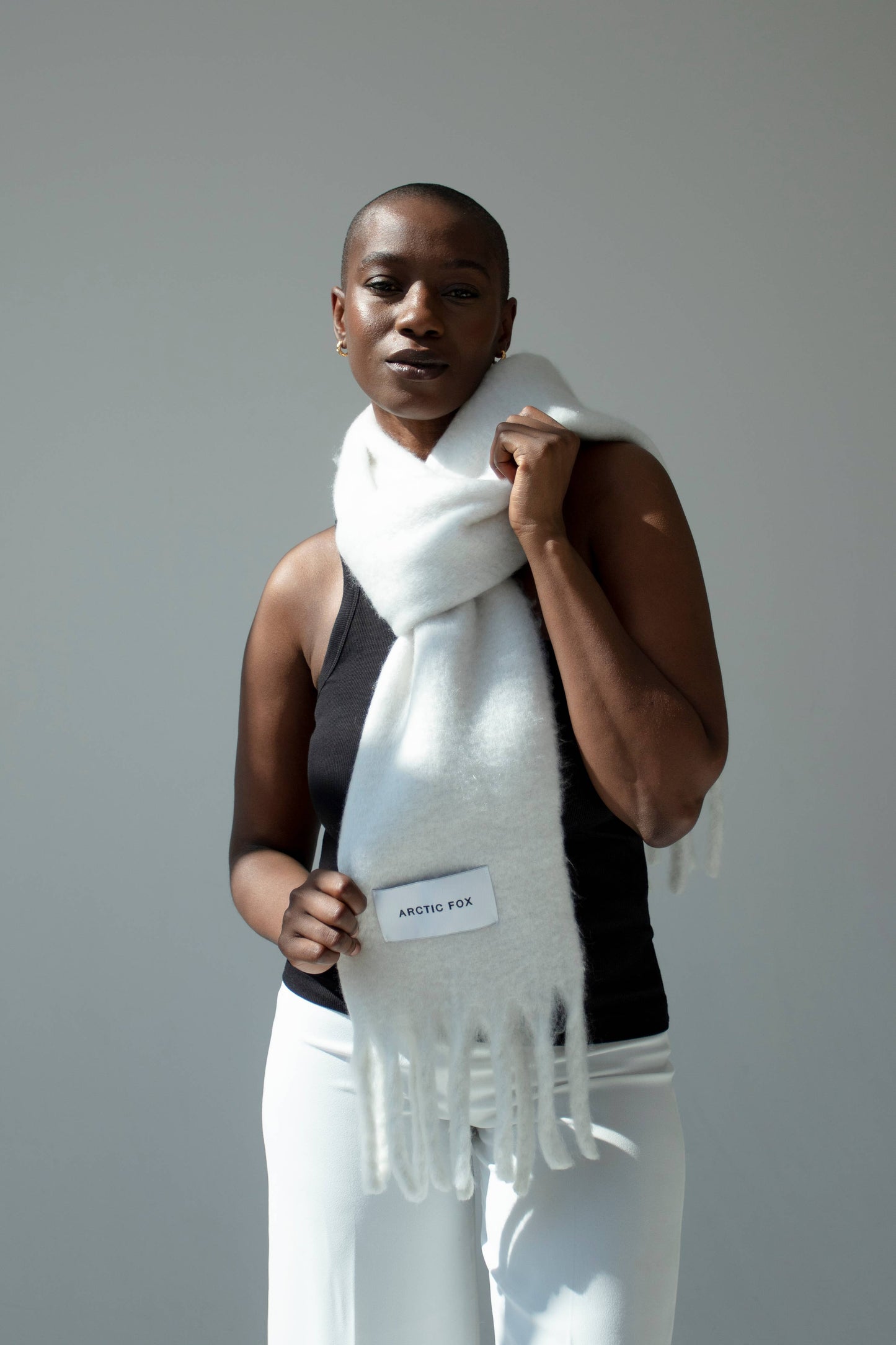 The Stockholm Scarf - 100% Recycled - Polar White - AW23