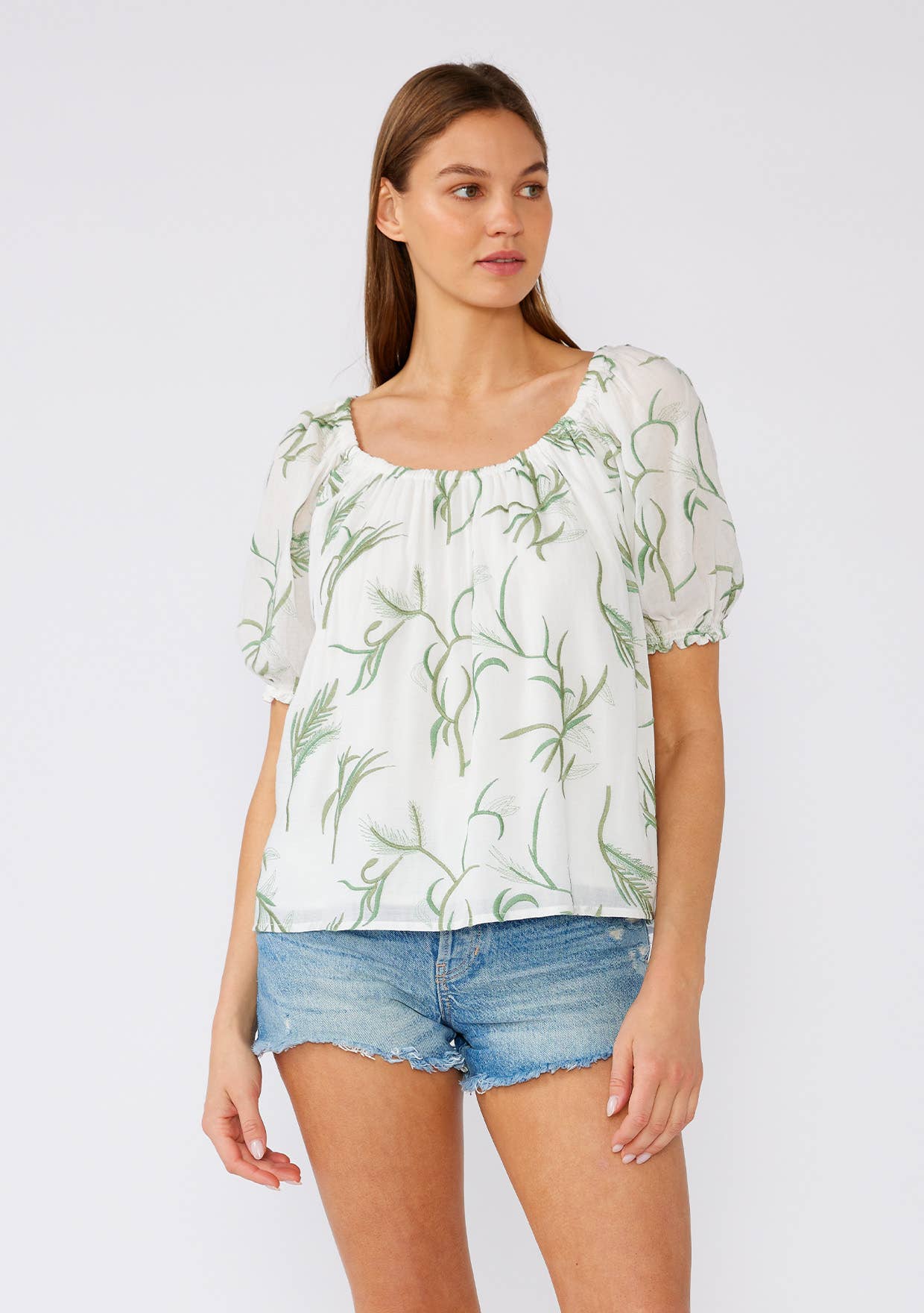 Scoop Neck Blouse