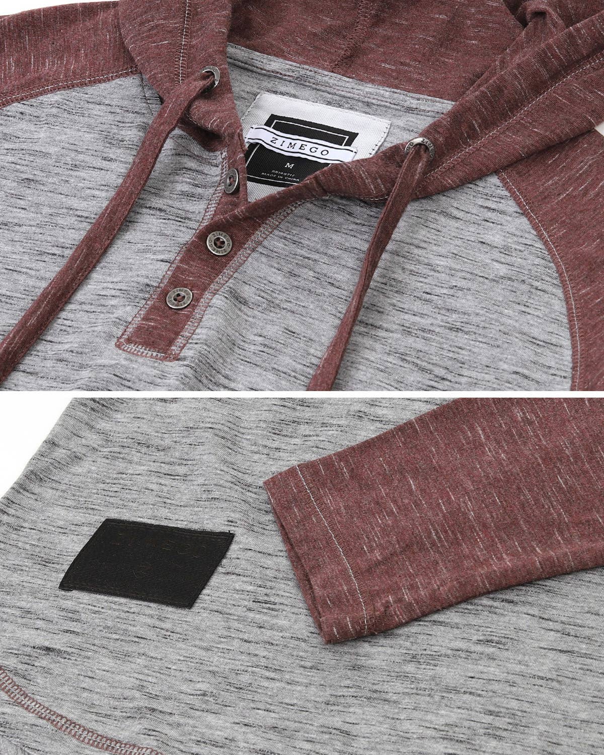 Long Sleeve Color Block Pullover Thin Hoodie