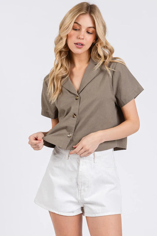 Collared Button Up