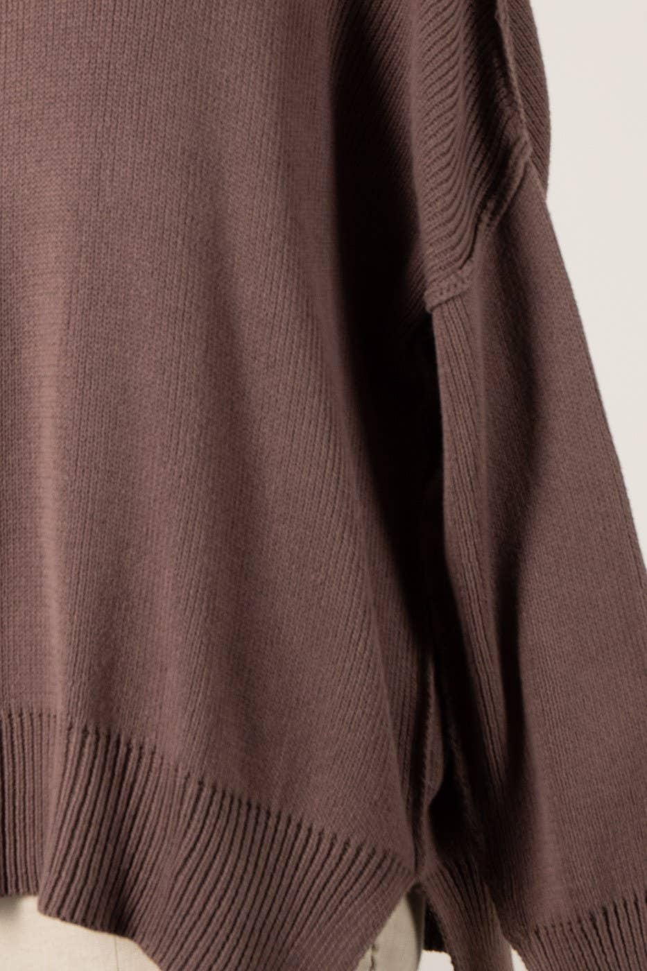 Inside Out Seam Knit Sweater