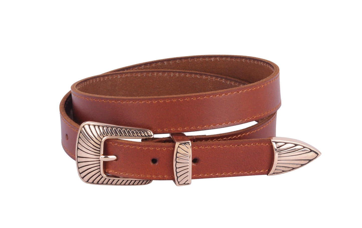 Boho Buckle Leather Belt Set