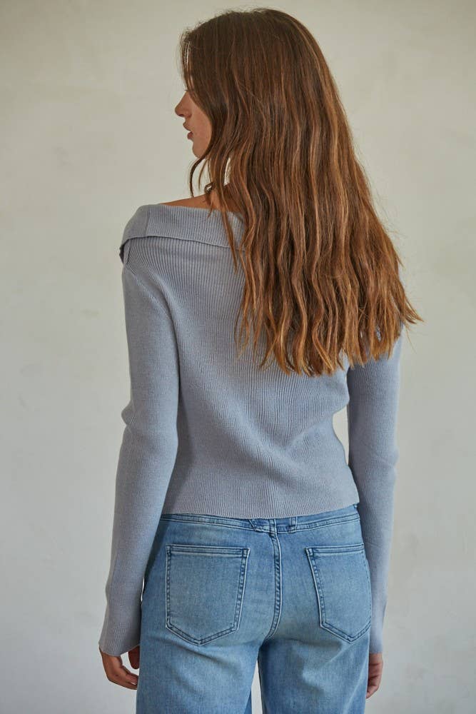 W1423 | Knit Sweater Cardigan Top