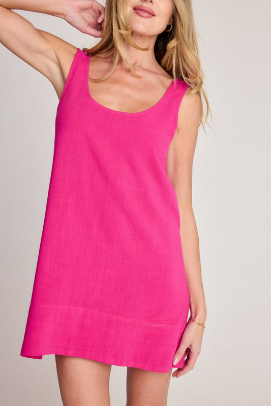 Rhea Dress - Fuschia