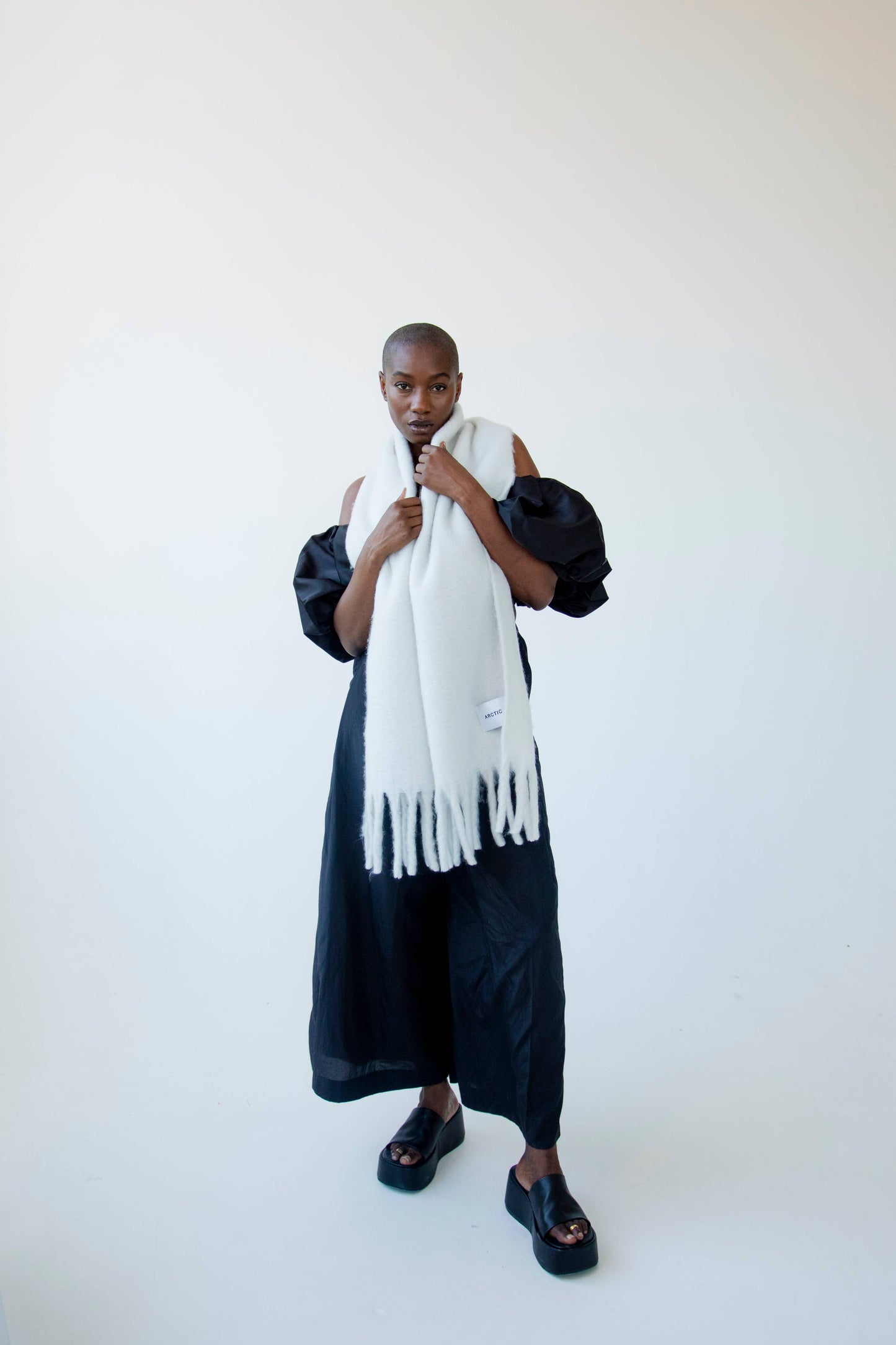 The Stockholm Scarf - 100% Recycled - Polar White - AW23