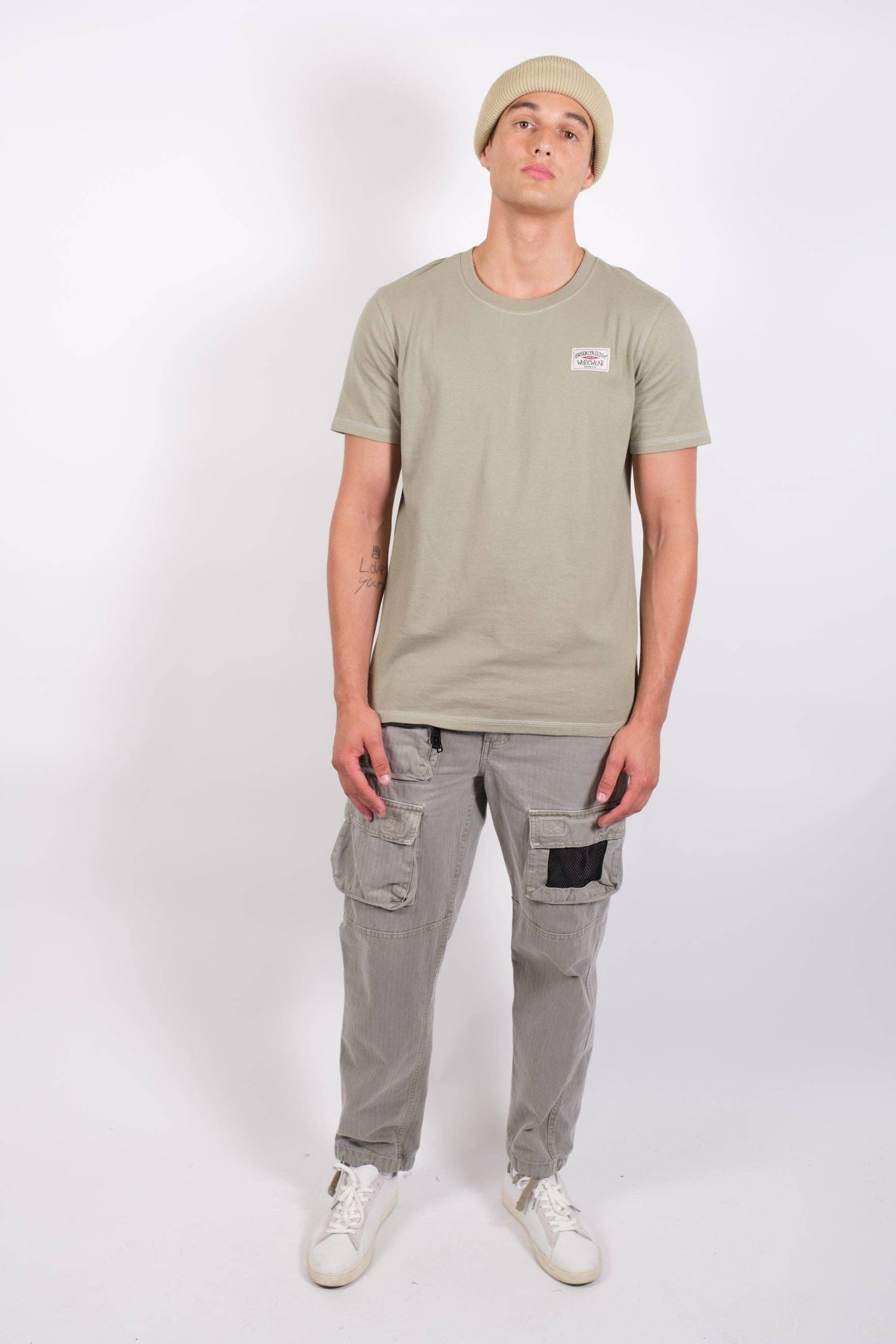 Contrast Stitch Crewneck Tee