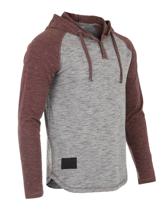 Long Sleeve Color Block Pullover Thin Hoodie