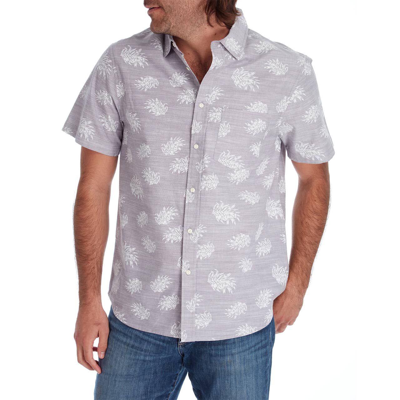 Andy Printed Slub Shirt