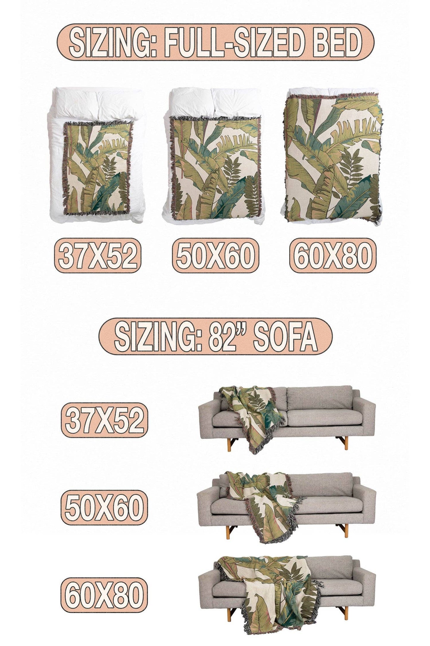 Leopard Pattern Black Throw Blanket