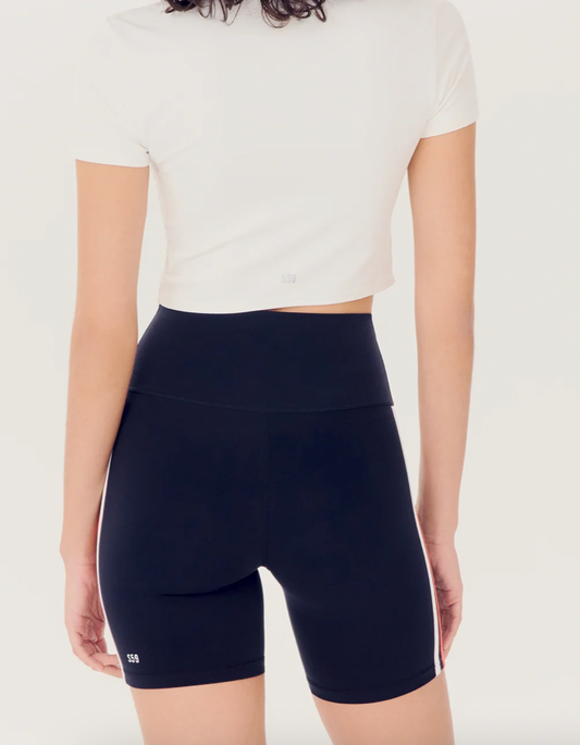 Ella High Waist Airweight Short - INDIGO/MELON