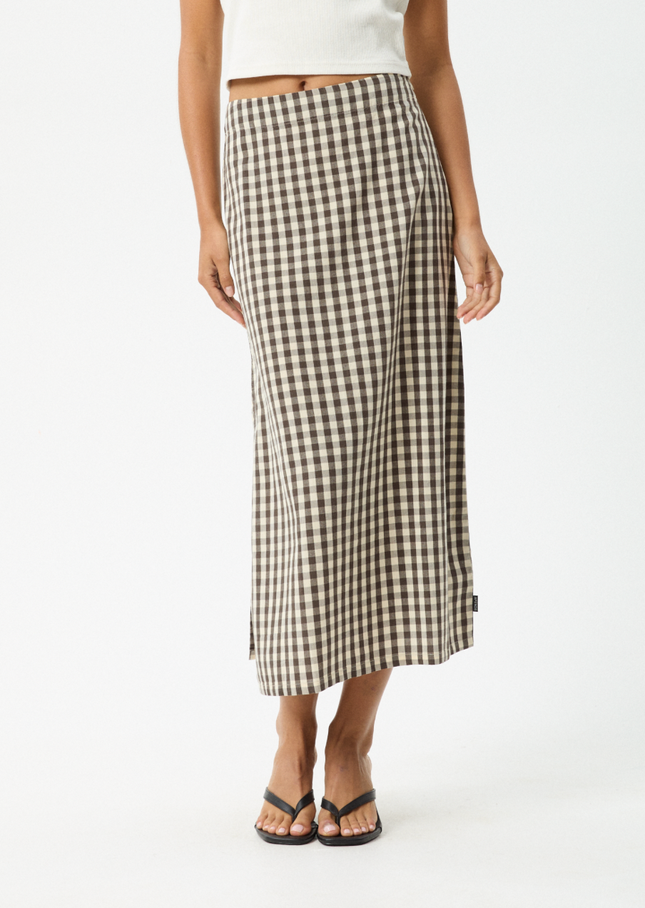 Gambet Check - Midi Skirt