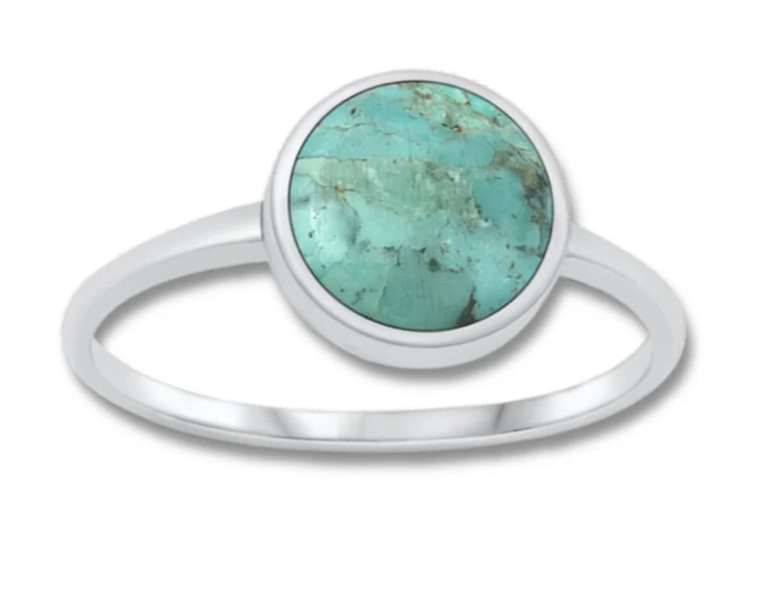 Round Turquoise Ring