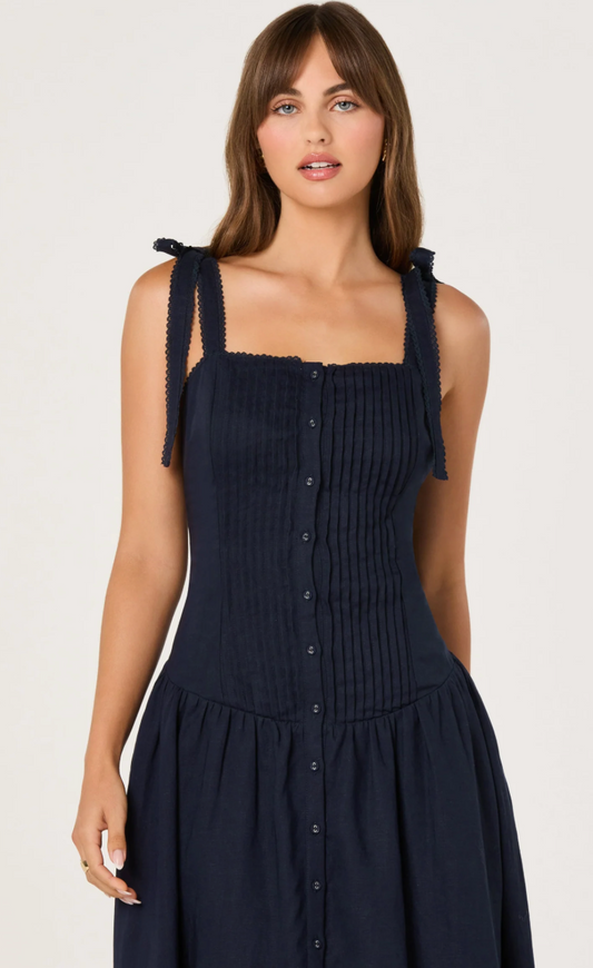 Marie Drop Waist Midi Dress