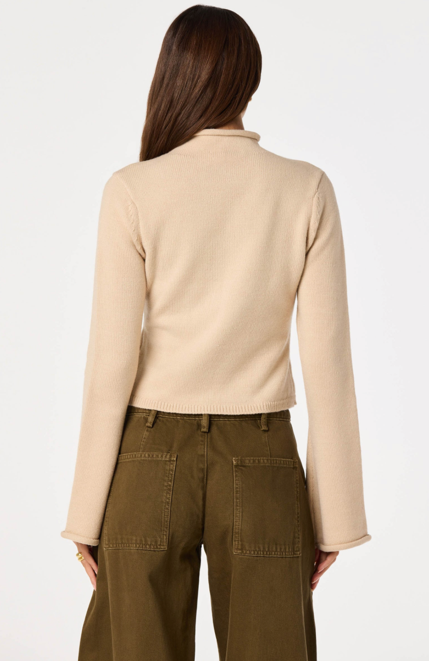 May Bell Sleeve Mock Neck Sweater