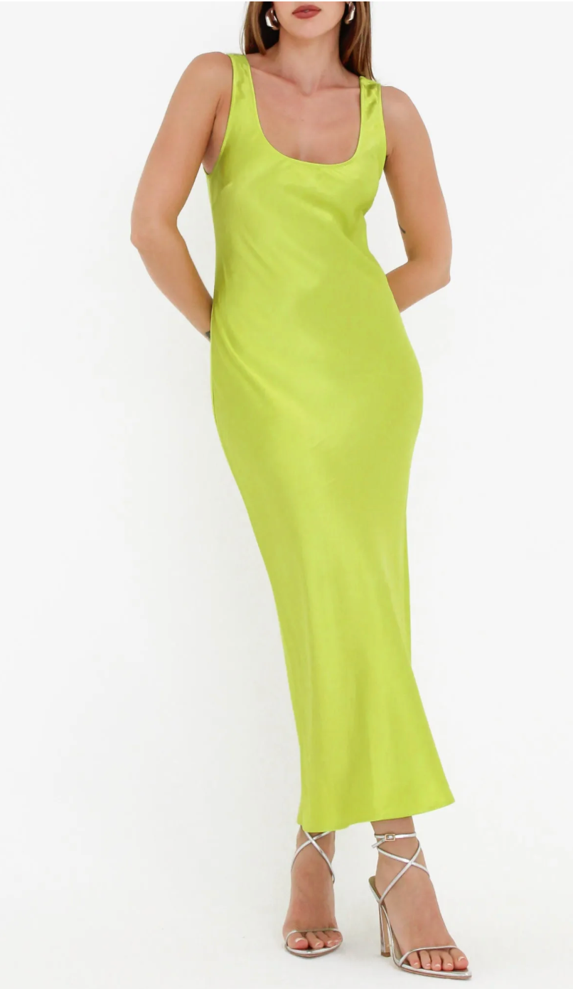 Market Midi Dress- Citron
