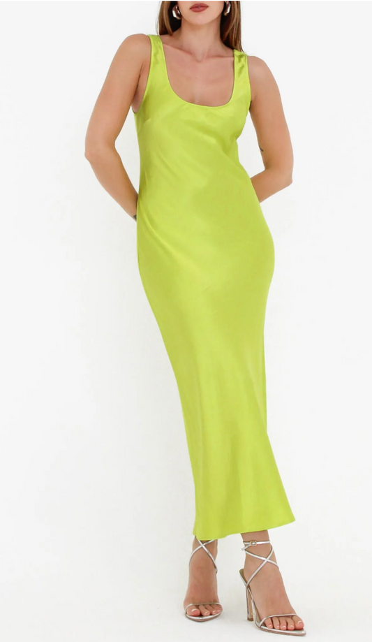 Market Midi Dress- Citron