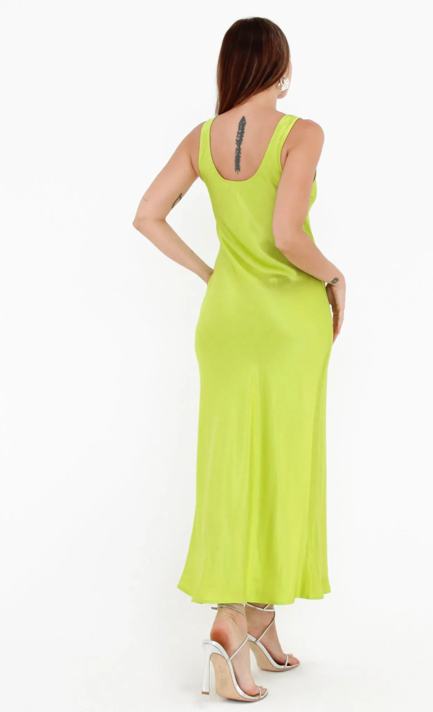 Market Midi Dress- Citron