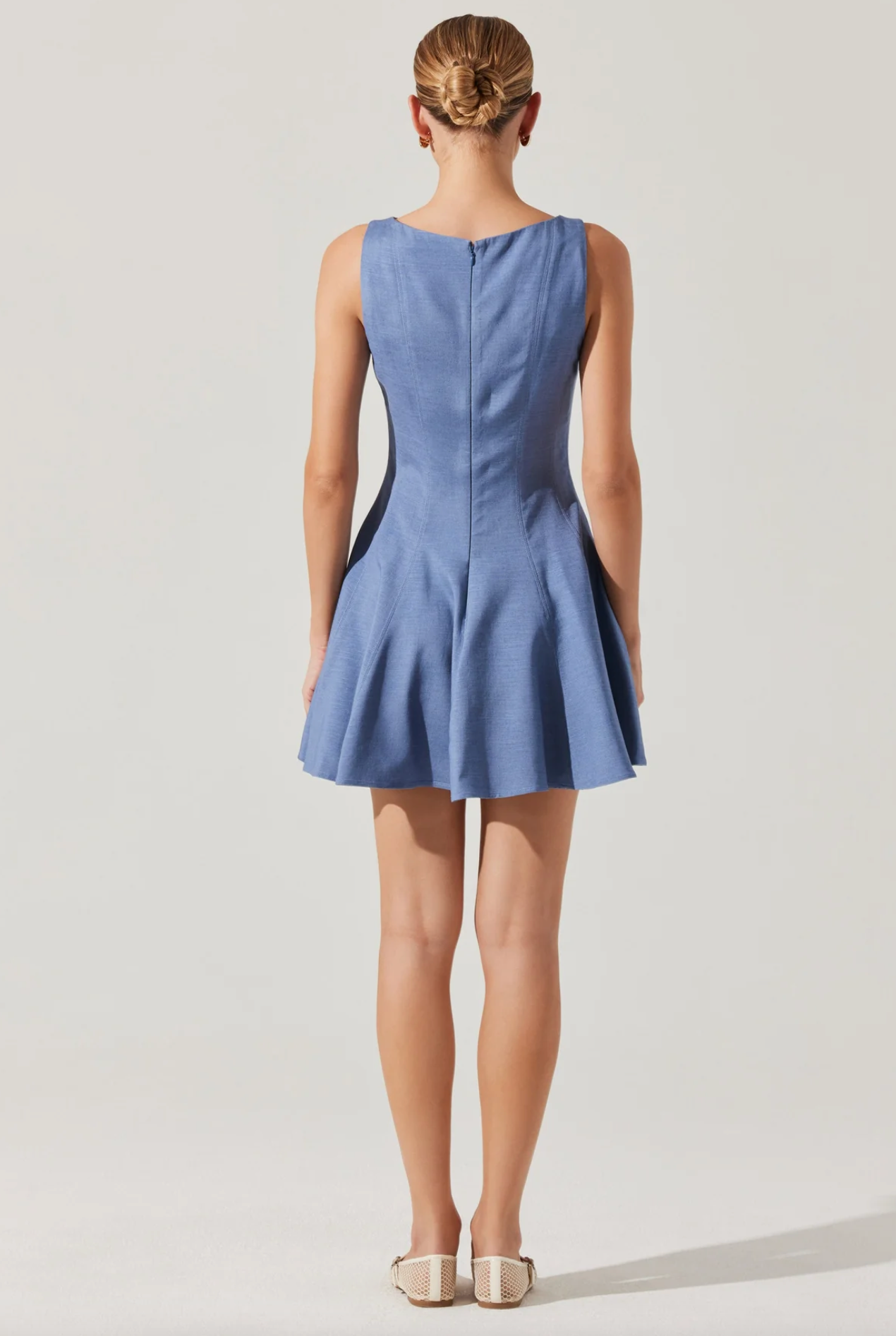 Xaria Linen-Blend Minin Dress