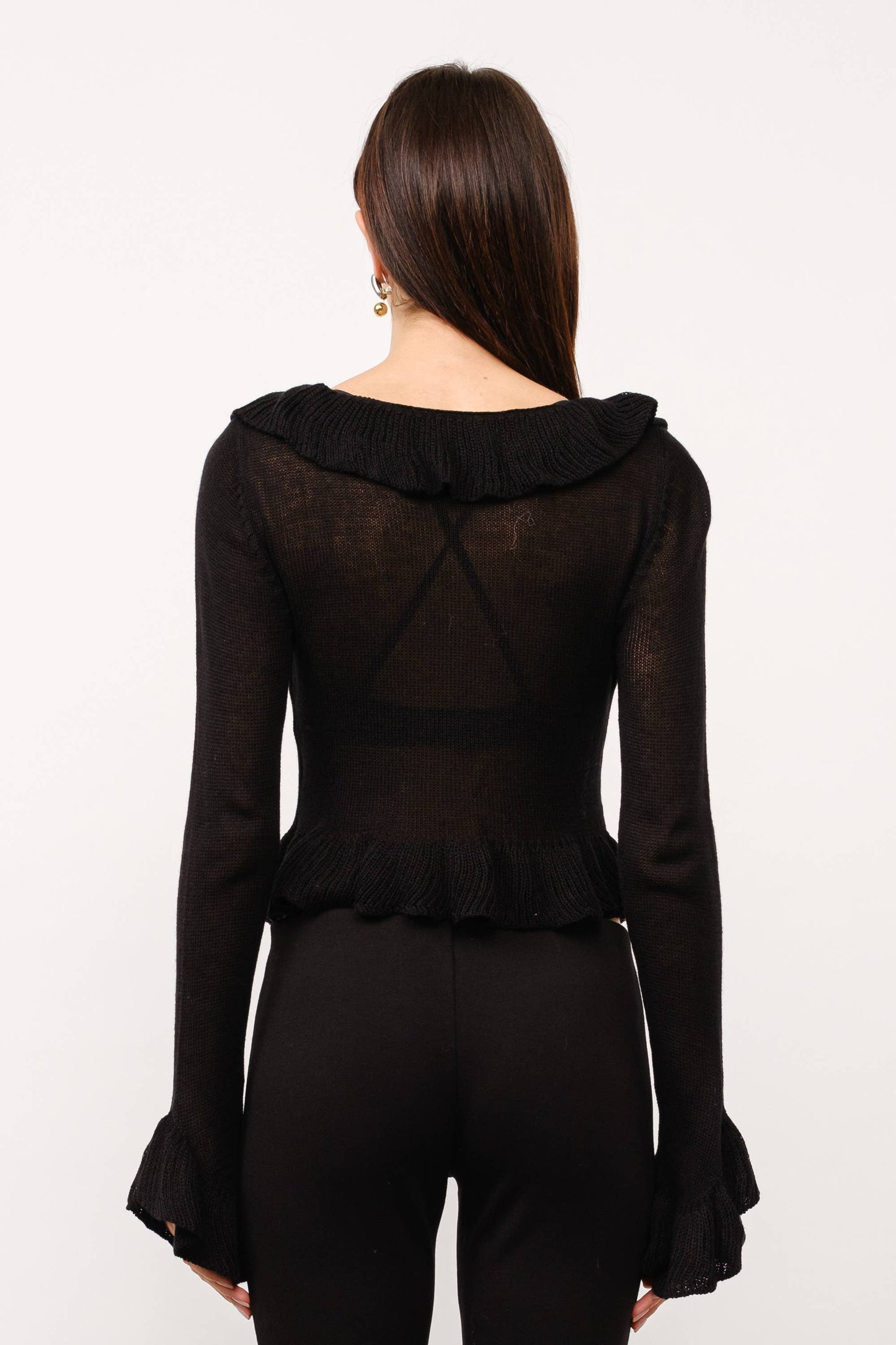 Brooklyn Ruffle Knit L/S Top