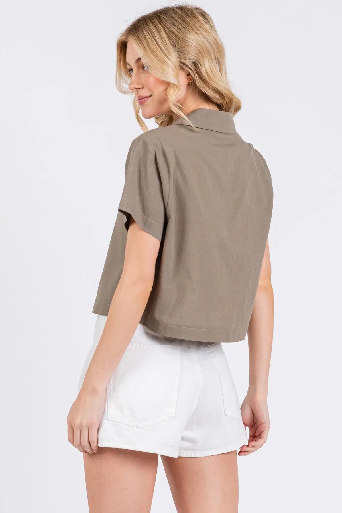 Collared Button Up