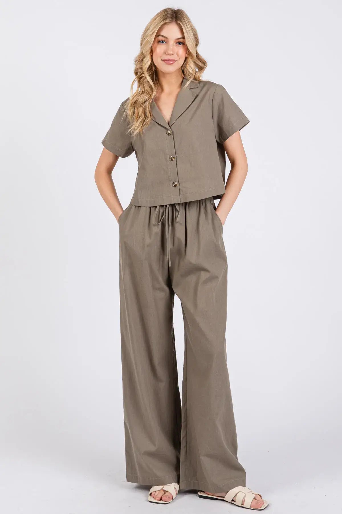 Collared Button Up