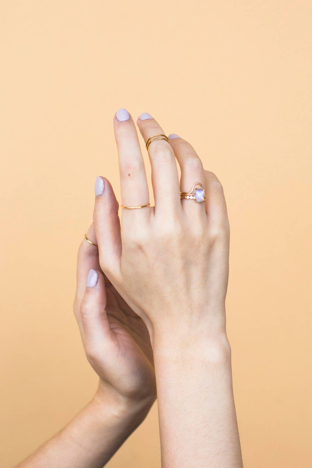 Curved Stacking Ring in Gold Filled