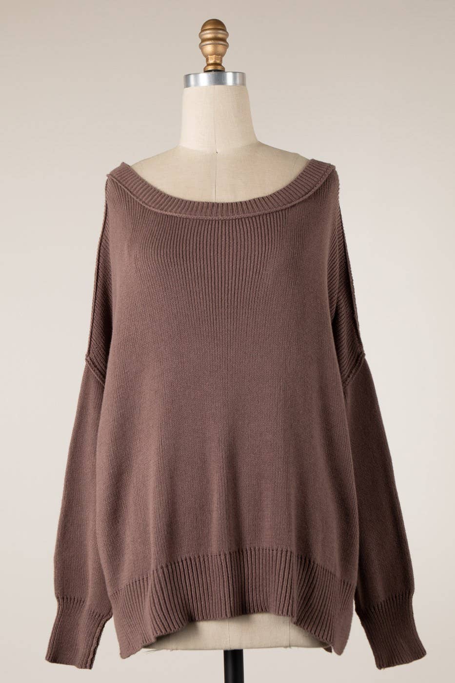 Inside Out Seam Knit Sweater
