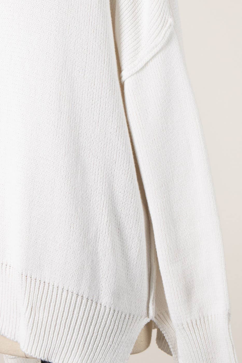 Inside Out Seam Knit Sweater