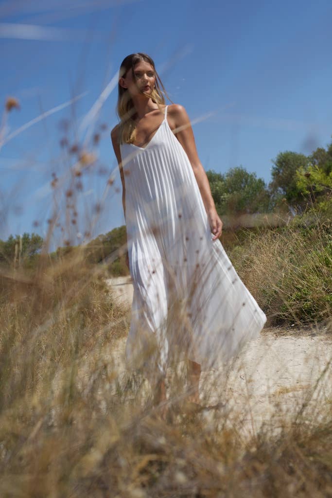 Lamu Spaghetti Strap Maxi Dress