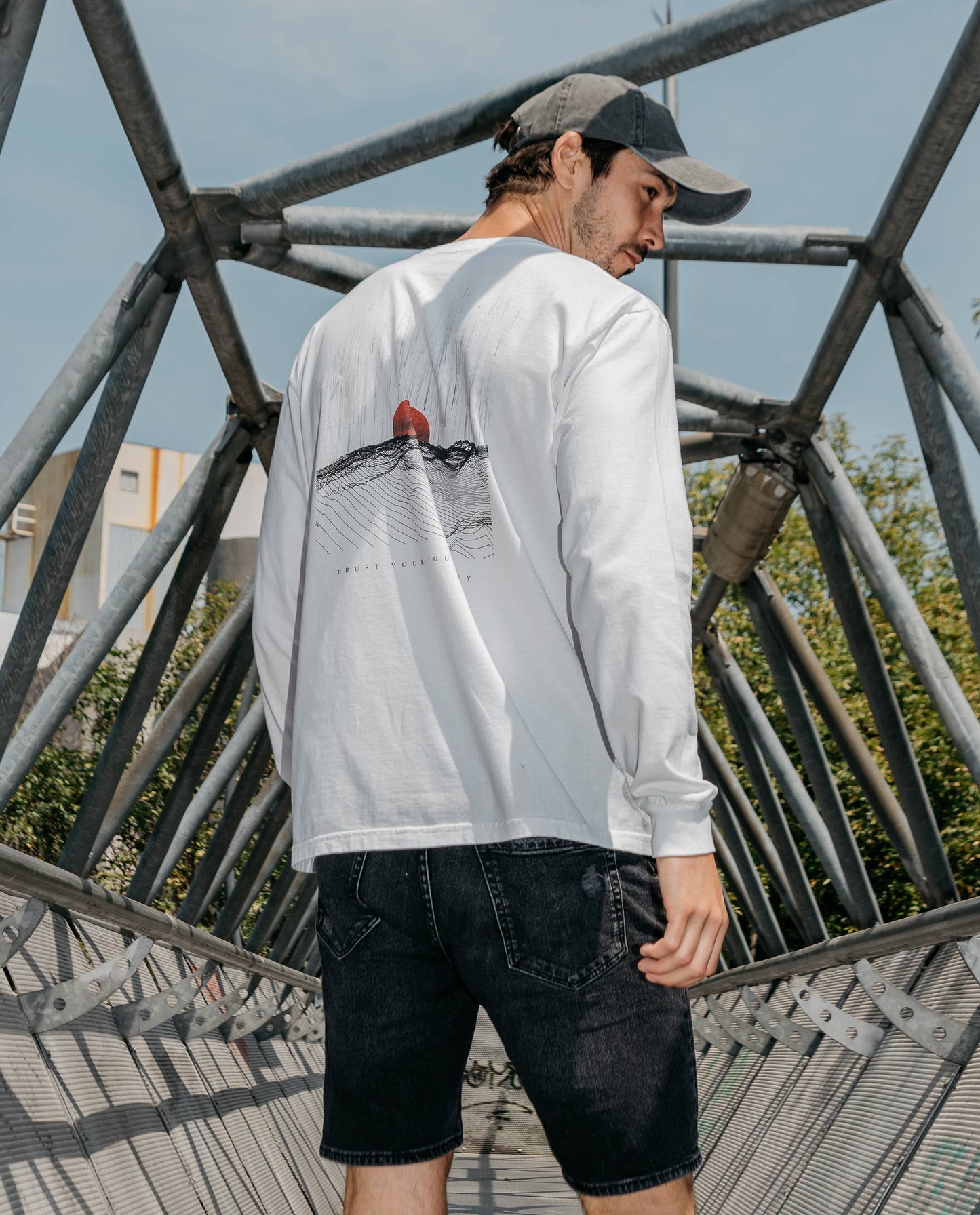 Journey Unisex Washed Cotton LS