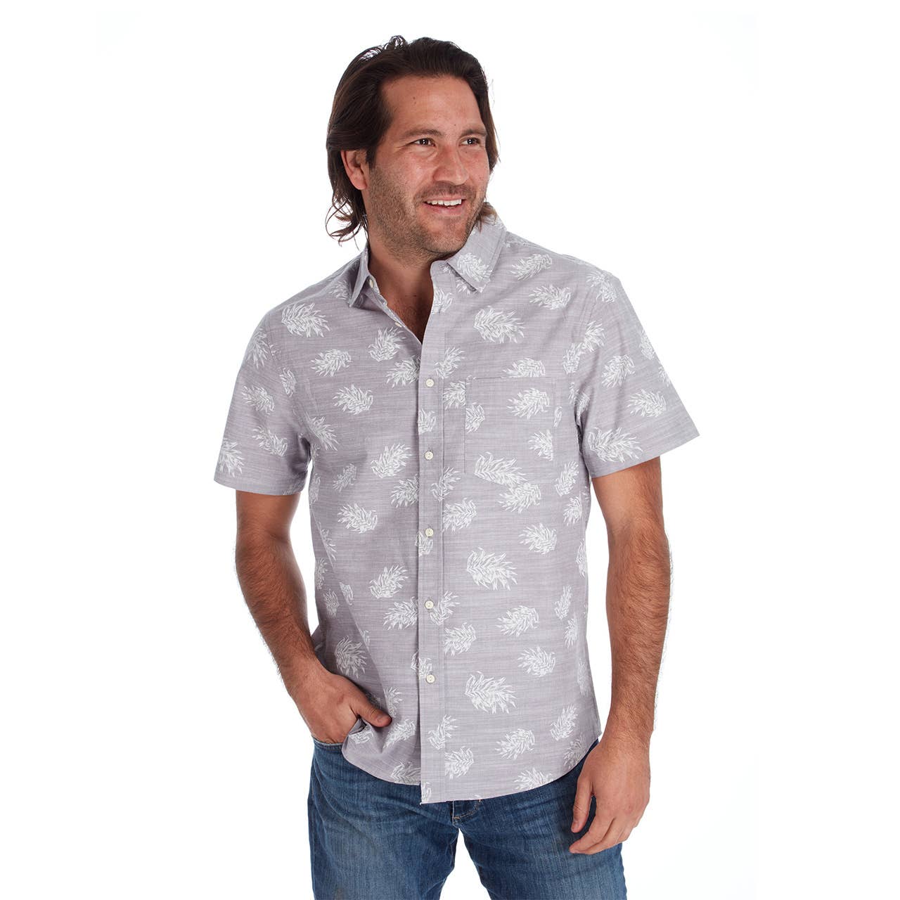Andy Printed Slub Shirt