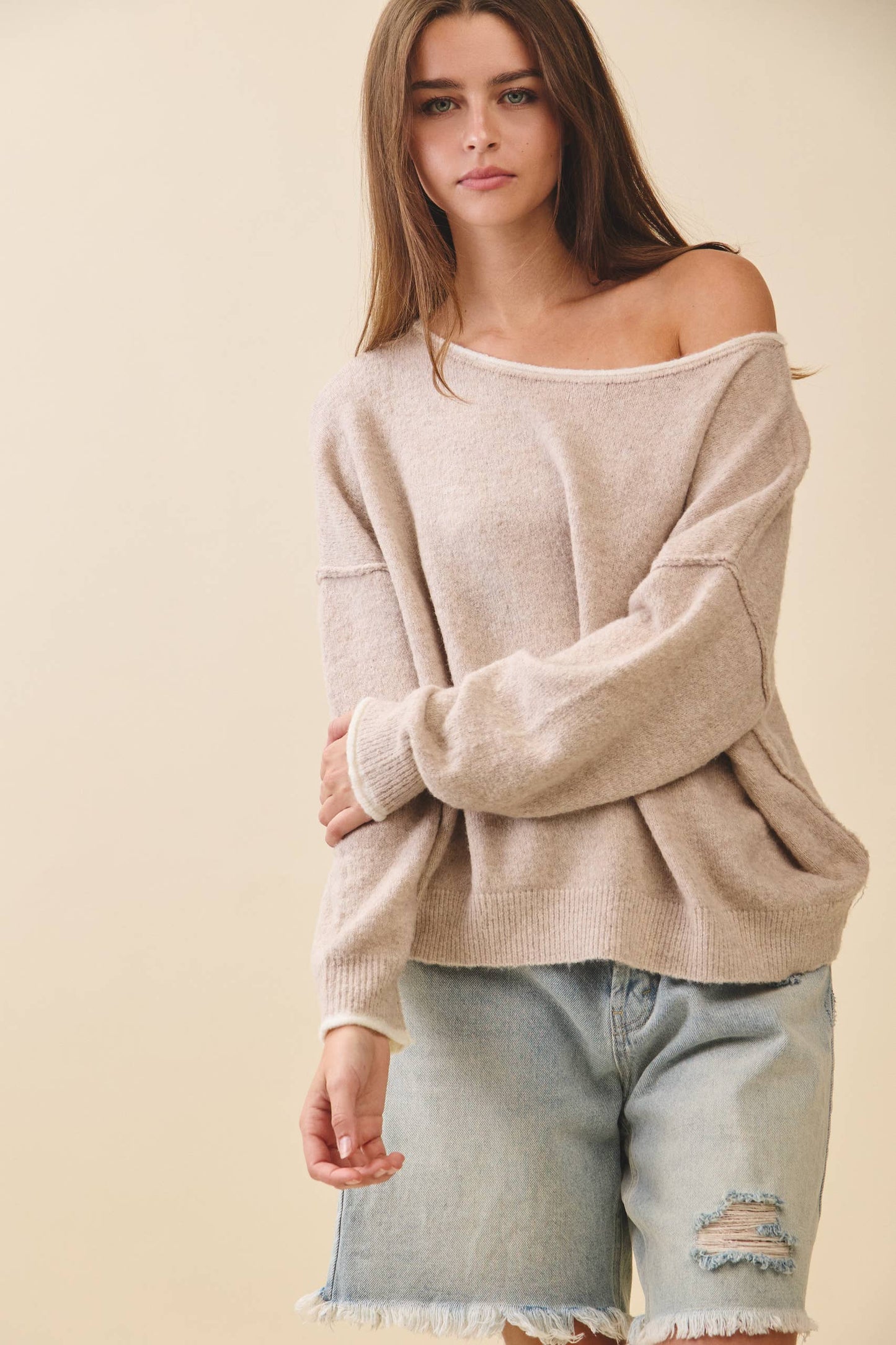 Fuzzy Knit Pullover