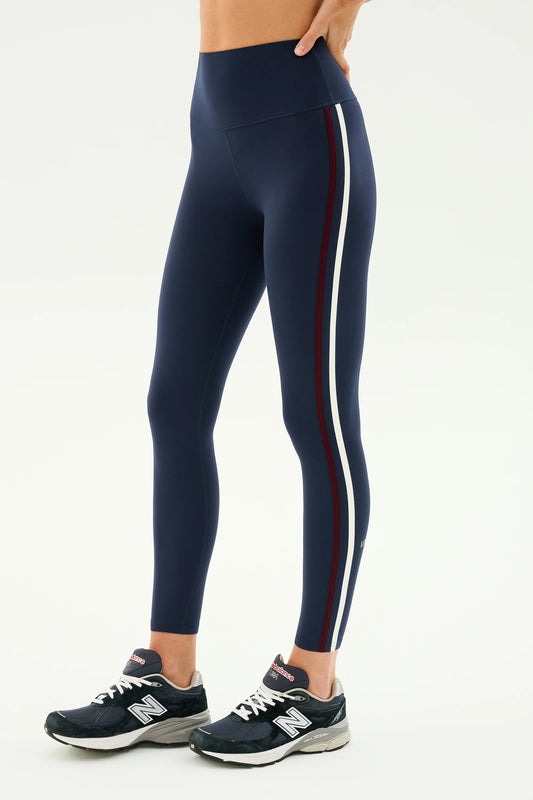 ELLA HIGH WAIST AIRWEIGHT 7/8 INDIGO/DARK CHERRY