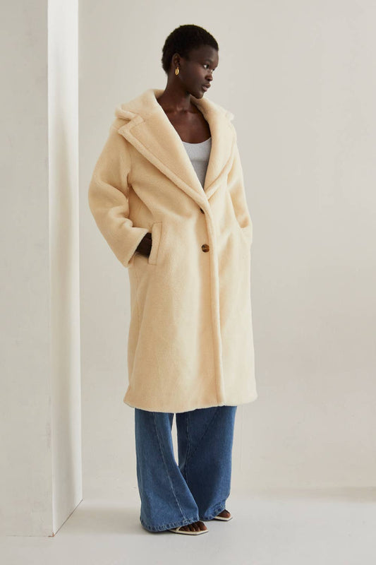 CJ8830 - Nikita Fluffy Teddy Coat