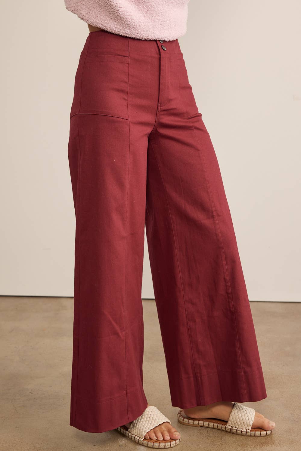 FLATTERING WIDE LEG FULL-LENGTH STRETCHY PANTS