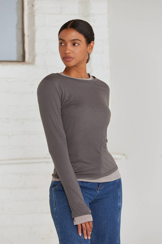 Octavia Two in One Long Sleeve Top