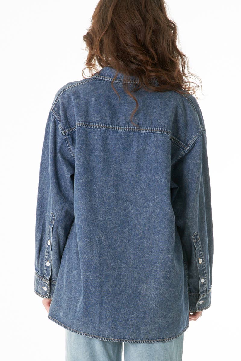 Oversized Denim Shacket