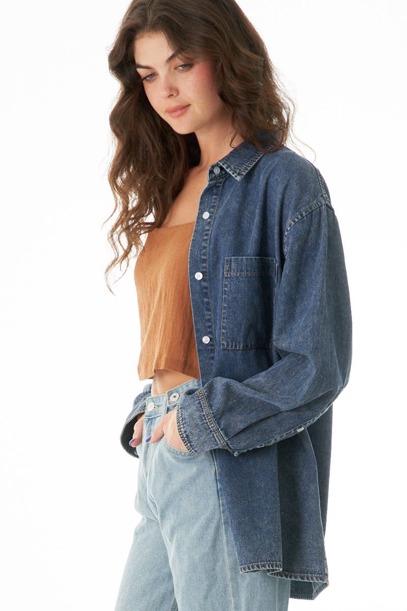 Oversized Denim Shacket