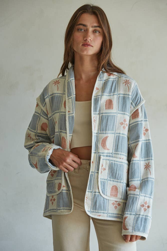 Cotton Quilt Oversized Jacket