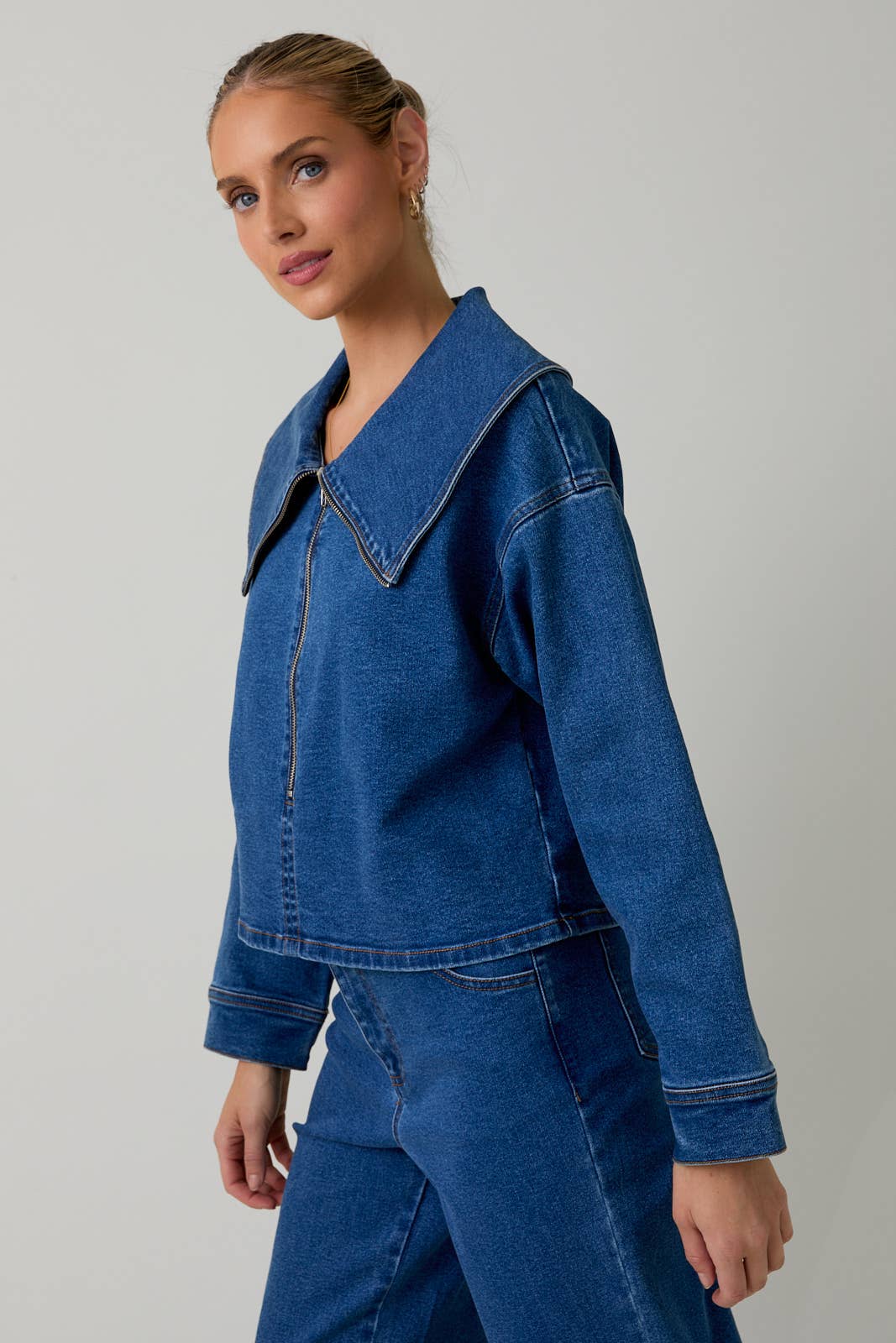 Samantha Denim Top