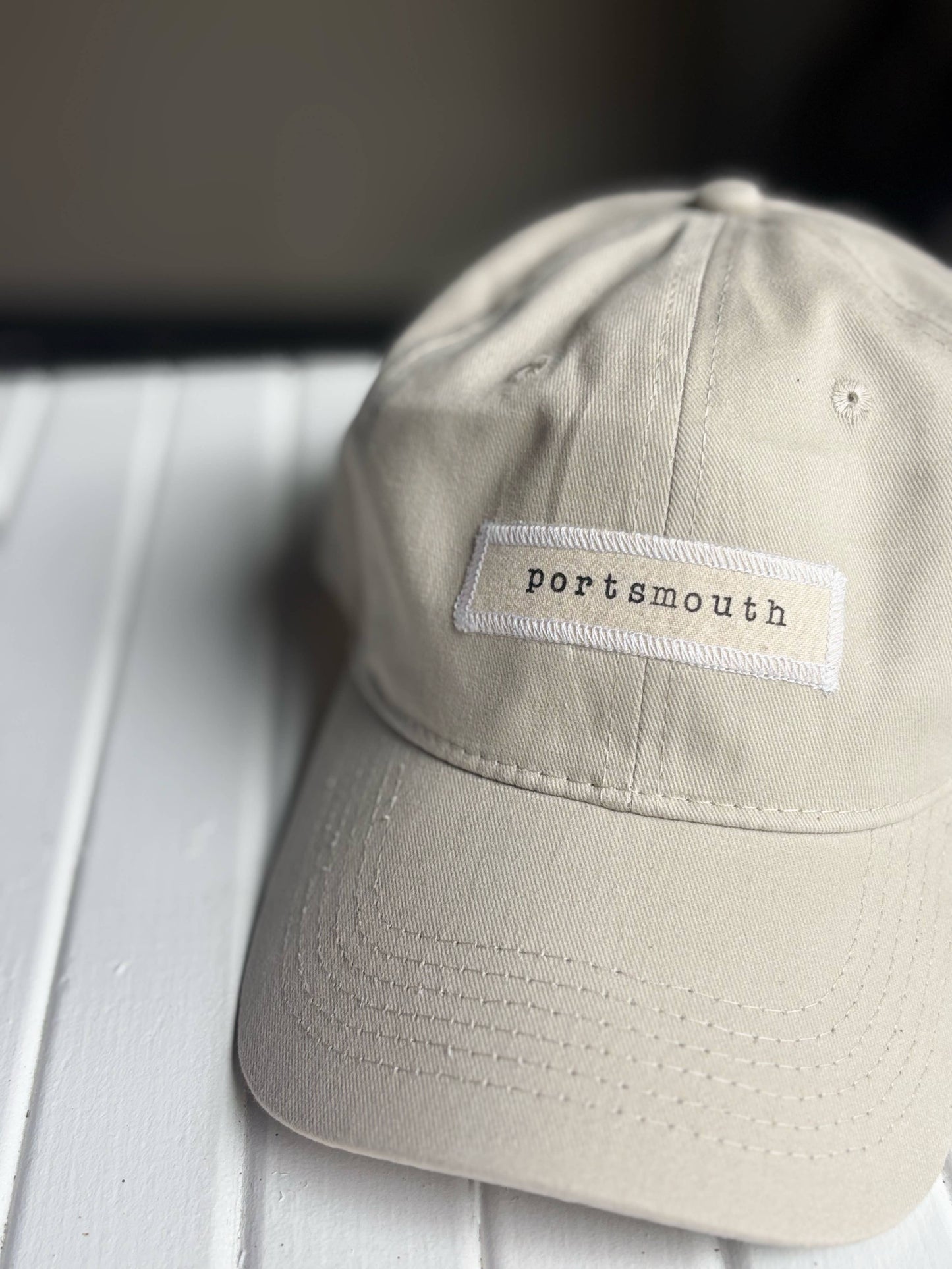 Hand Stamped Cap - Stone