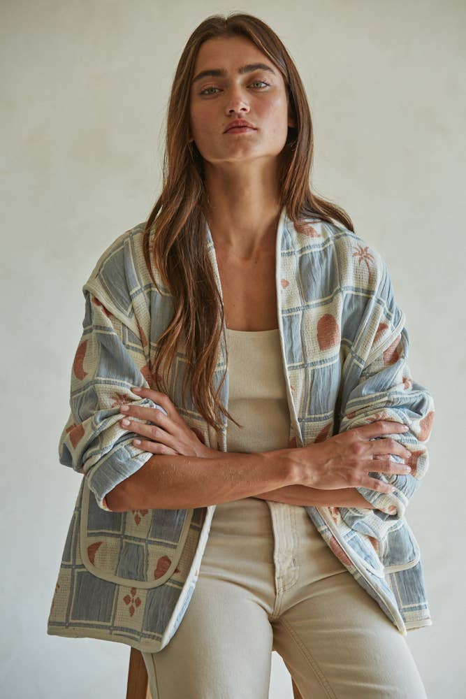 Cotton Quilt Oversized Jacket