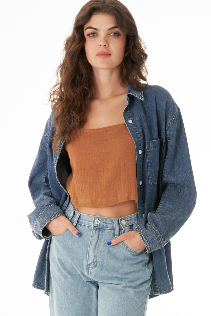 Oversized Denim Shacket