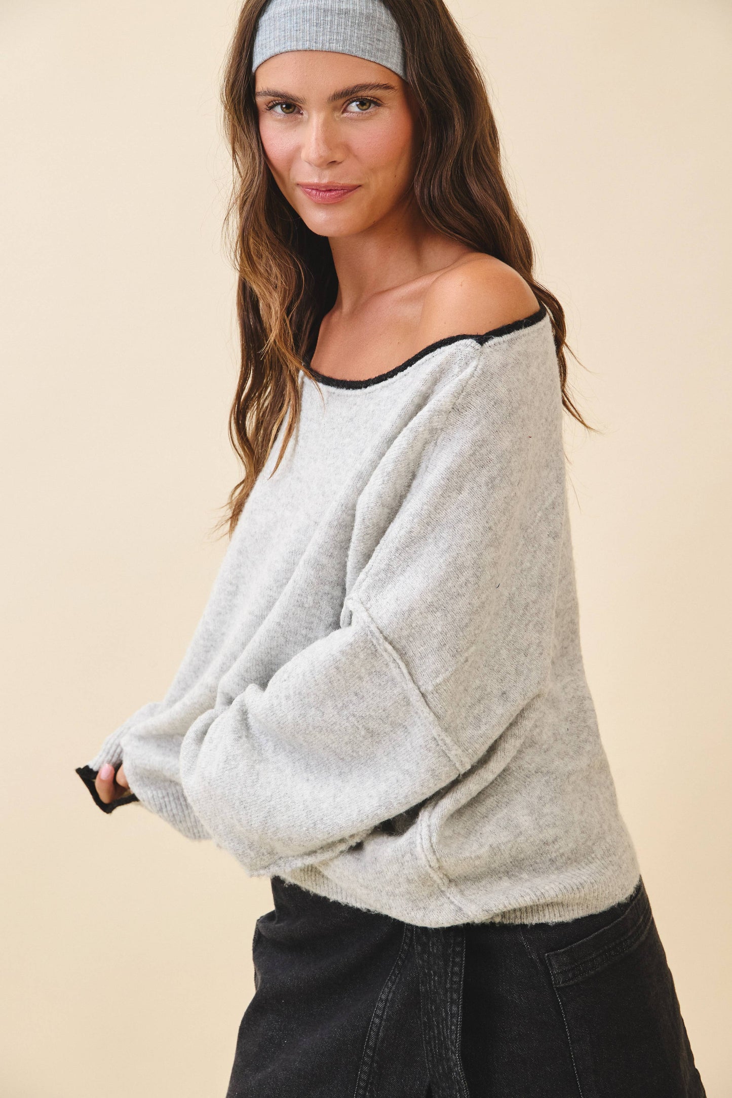 Fuzzy Knit Pullover