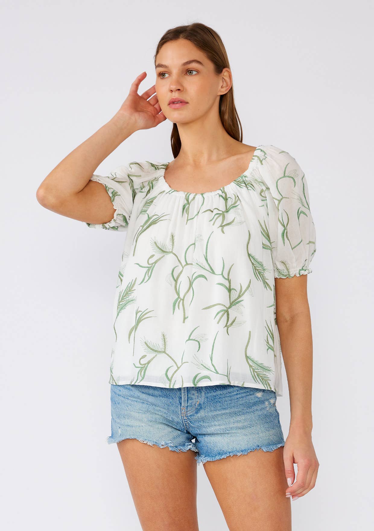 Scoop Neck Blouse