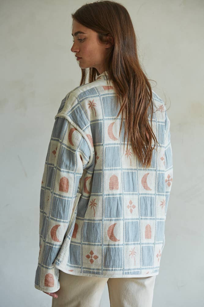 Cotton Quilt Oversized Jacket