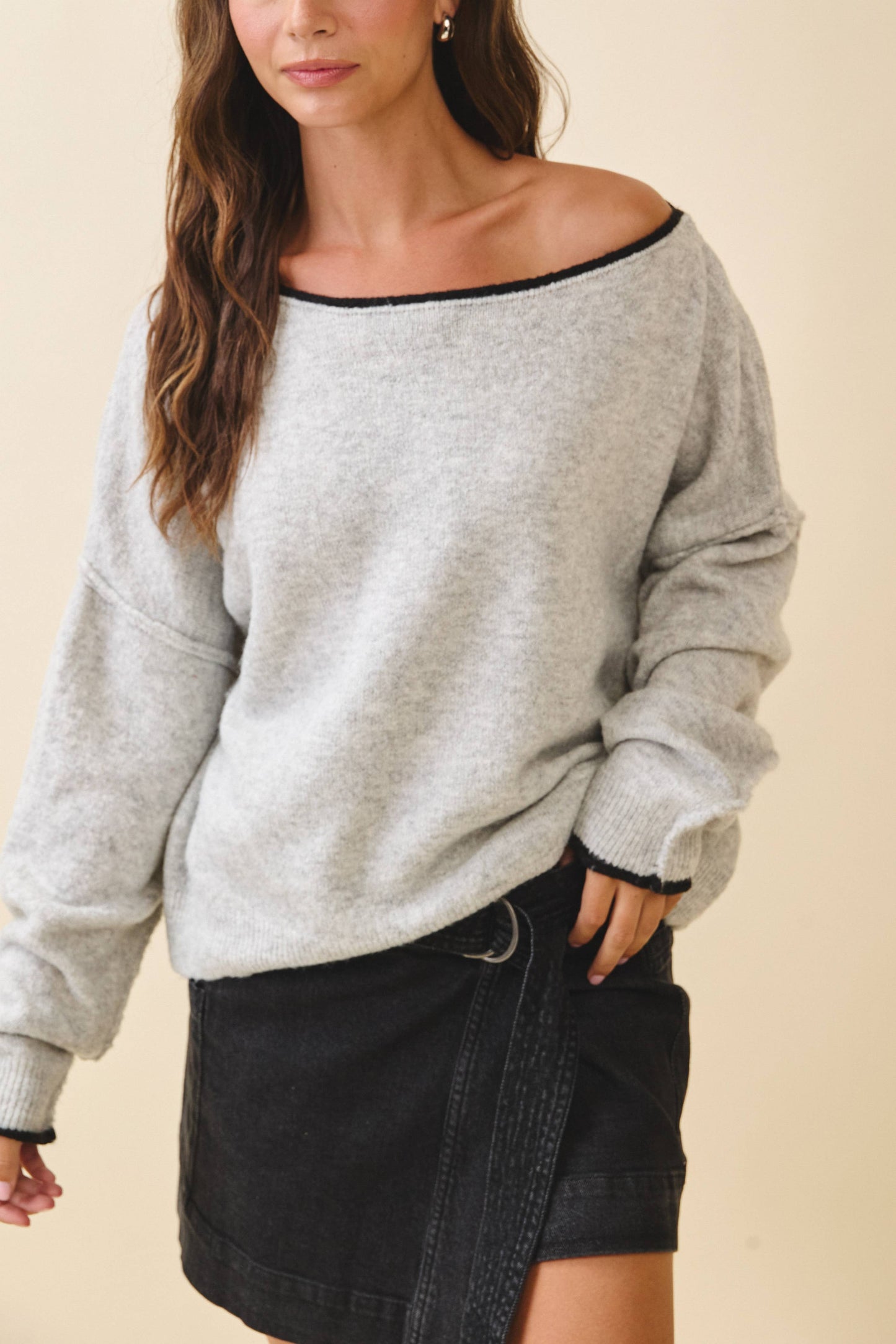 Fuzzy Knit Pullover