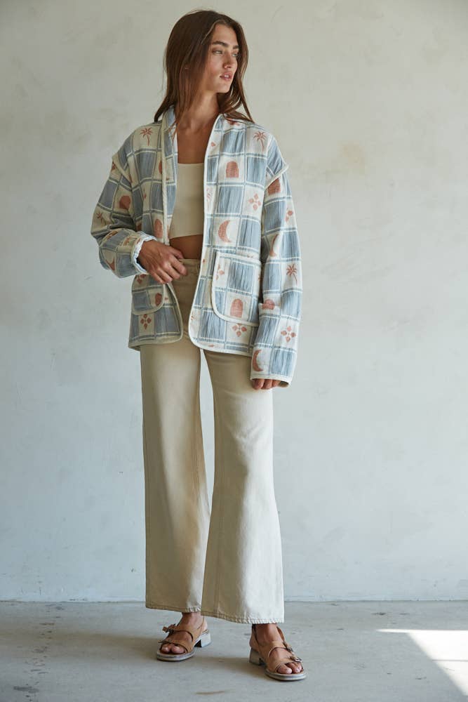 Cotton Quilt Oversized Jacket